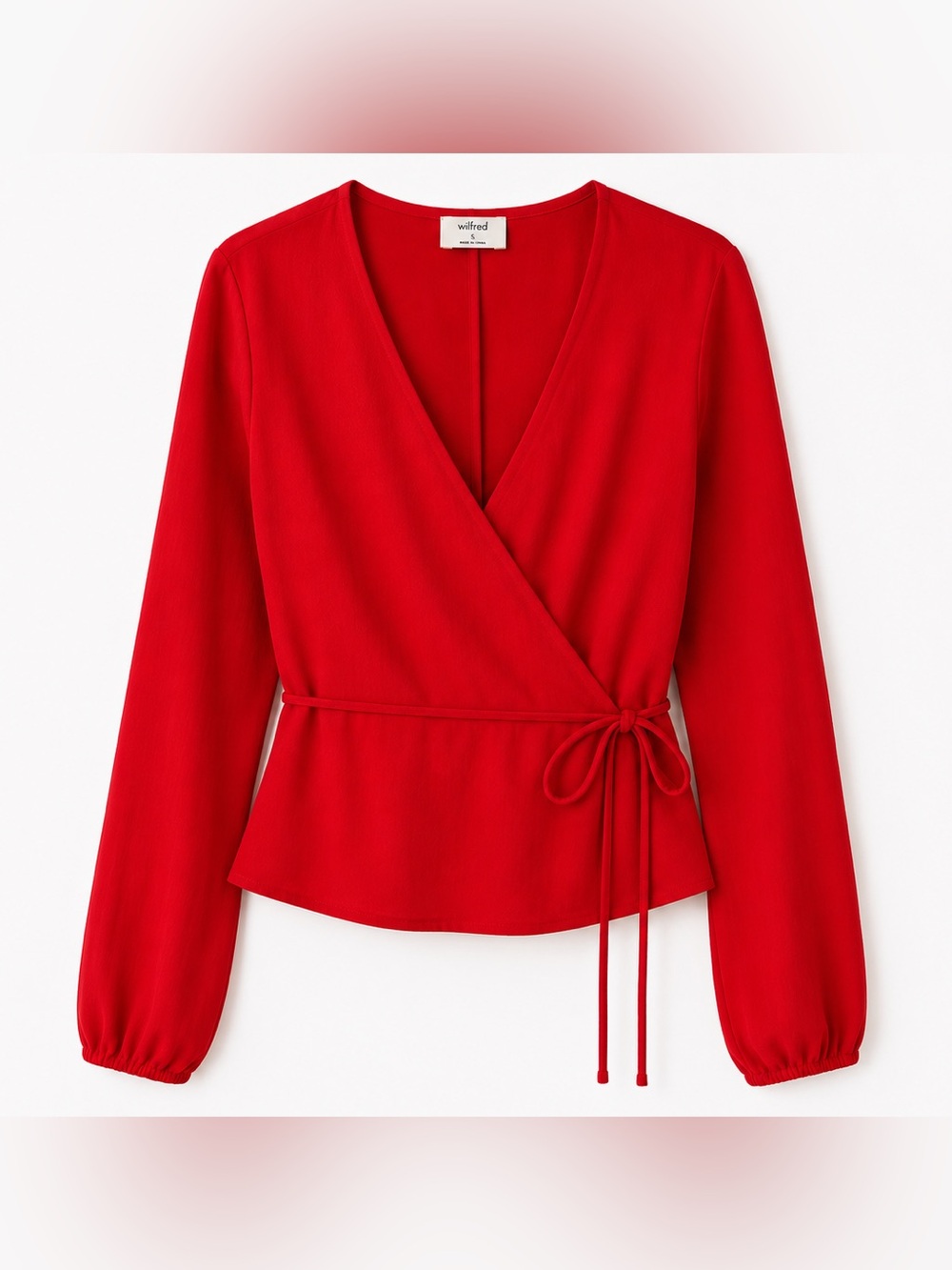 Aritzia Wilfred Wrap Blouse - Tie Strings - Size XS